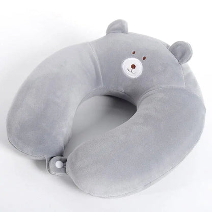 Coussin gris ours, lavable en machine, pour enfants et adultes