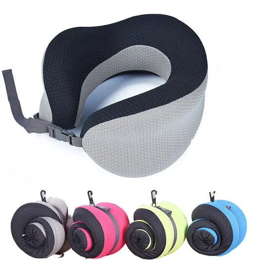 Coussin de voyage ergonomique en mousse à mémoire de forme