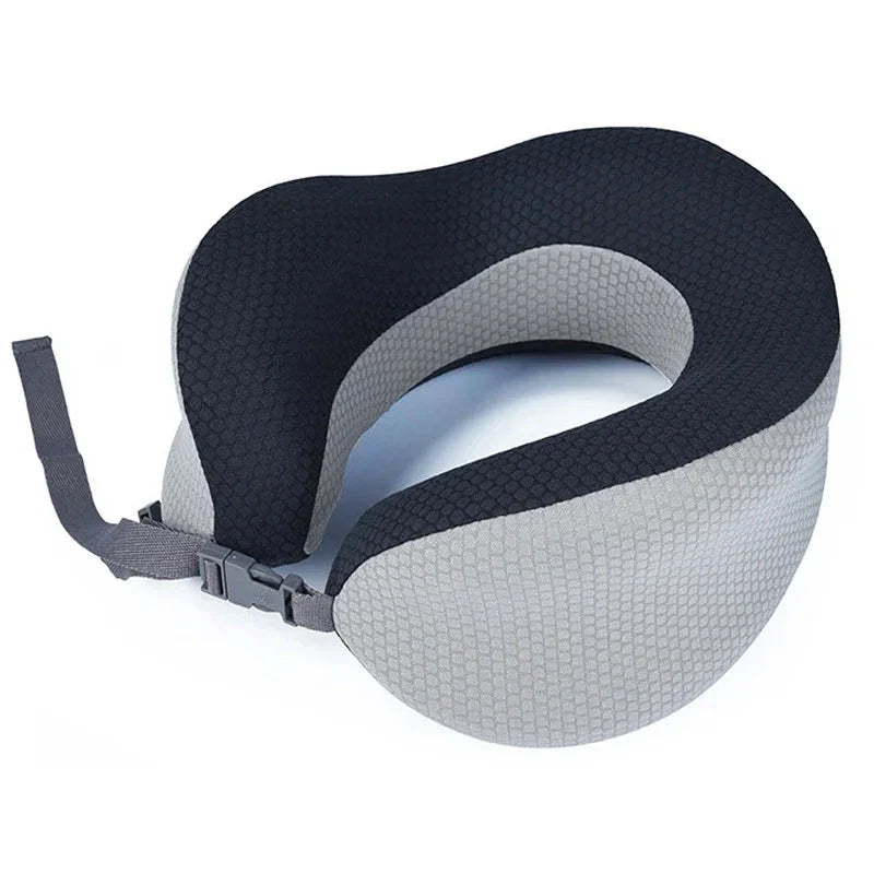 Coussin cervical gris, soutien optimal pour les voyages
