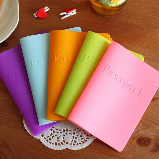 Gros plan sur texture silicone, couverture passeport