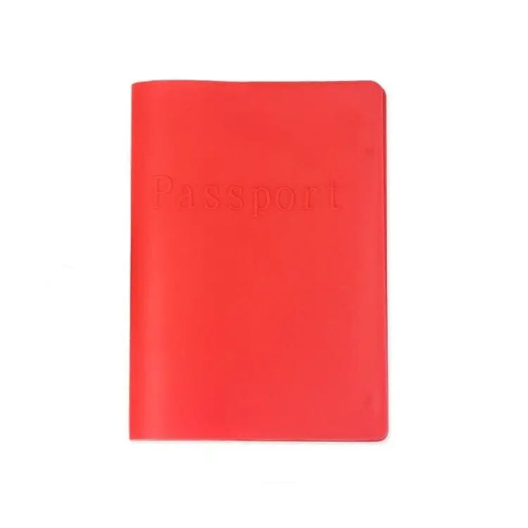 Couverture passeport silicone, vue arrière, couleur unie