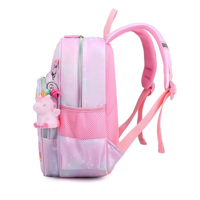 Cartable licorne avec pendantif licorne