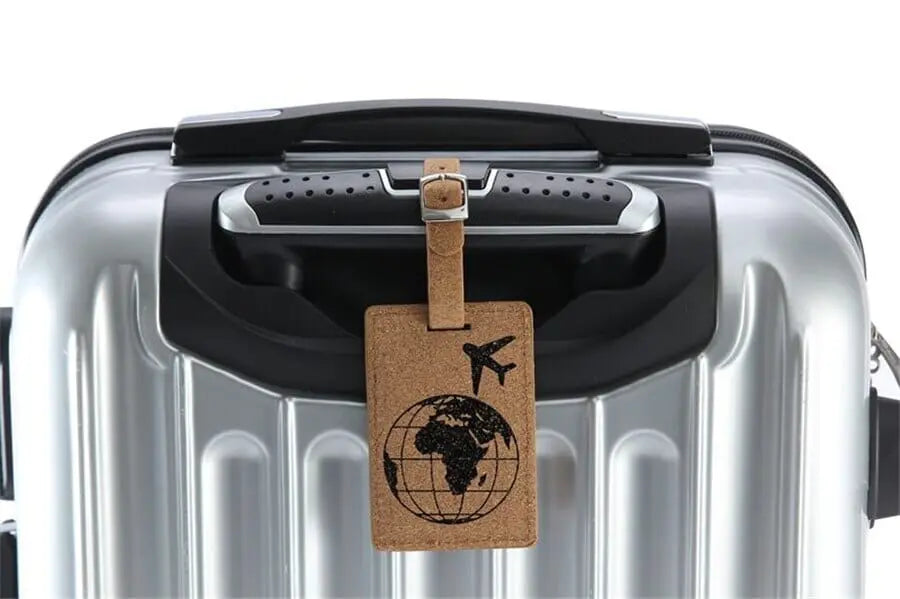Étiquette de bagage en PU avec adresse visible