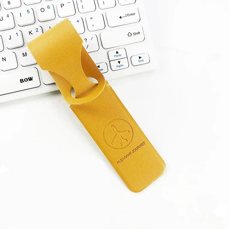 Étiquette jaune lumineuse pour bagage cabine