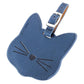 Étiquette chat bleu, vue de profil, matière résistante