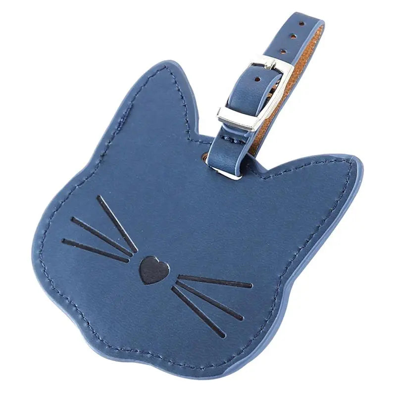 Étiquette chat bleu, vue de profil, matière résistante