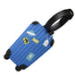 Étiquette bagage bleu marine, motif valise, matériau durable
