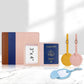 Étiquette et étui passeport rose élégants et personnalisables