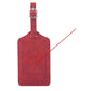 Étiquette rouge avec avion, personnalisable, pour valises