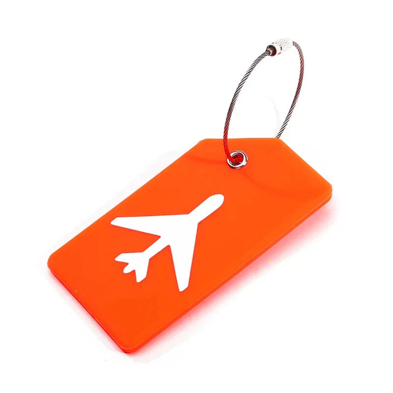 Lot de 6 étiquettes de bagages en silicone coloré