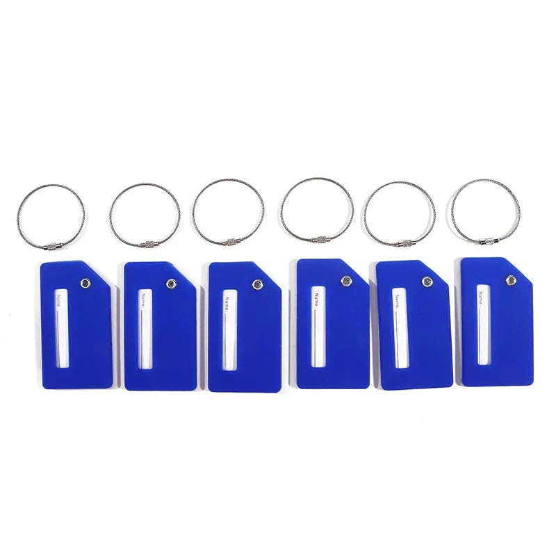Étiquettes de bagages en silicone, design unisexe