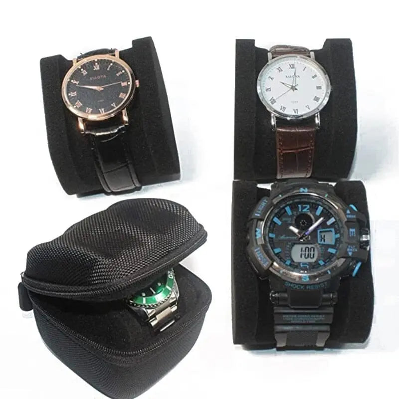 Étui de montre en EVA avec fermeture éclair visible