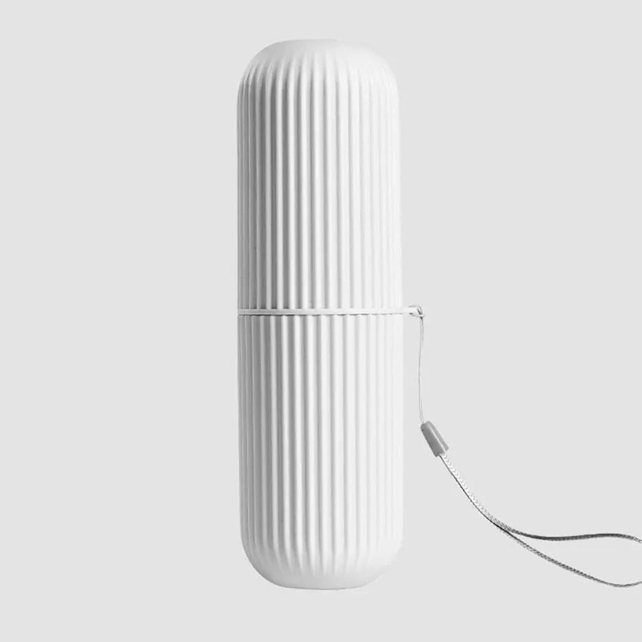 Étui blanc pour brosse à dents, design moderne