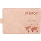 Intérieur de l'étui passeport montrant emplacements pour cartes