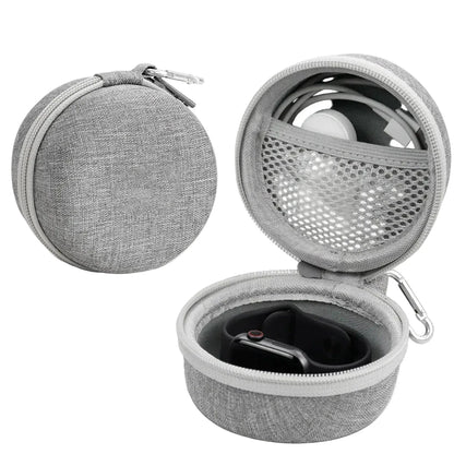 Étui gris avec mousqueton pour montre connectée ou classique