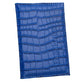 Étui passeport bleu marine avec texture croco élégante