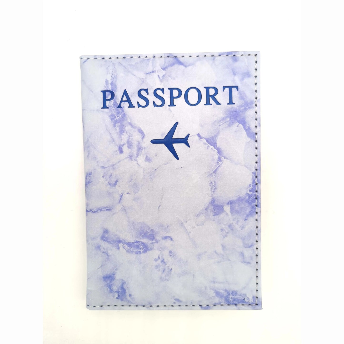 Étui passeport marbre violet, allure luxueuse