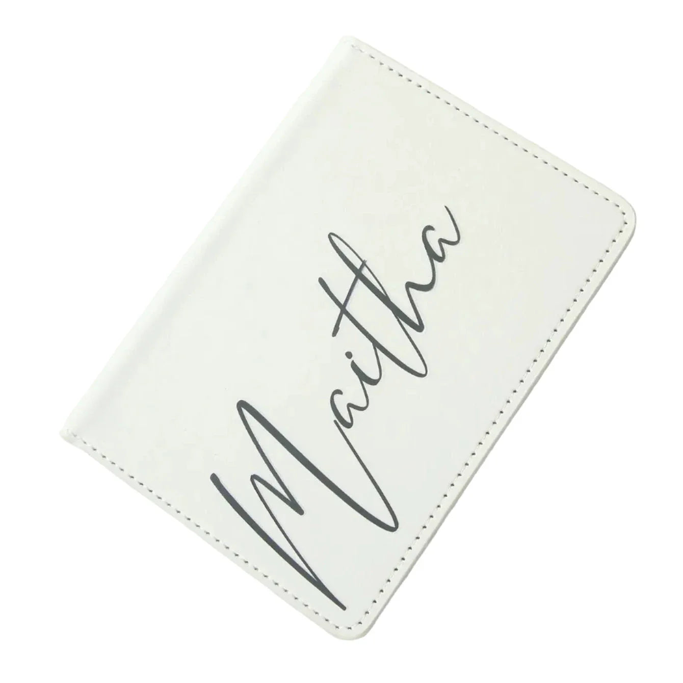 Étui blanc compact pour passeport, protection optimale