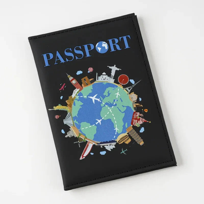 Étui passeport unisexe avec fente pour carte SIM
