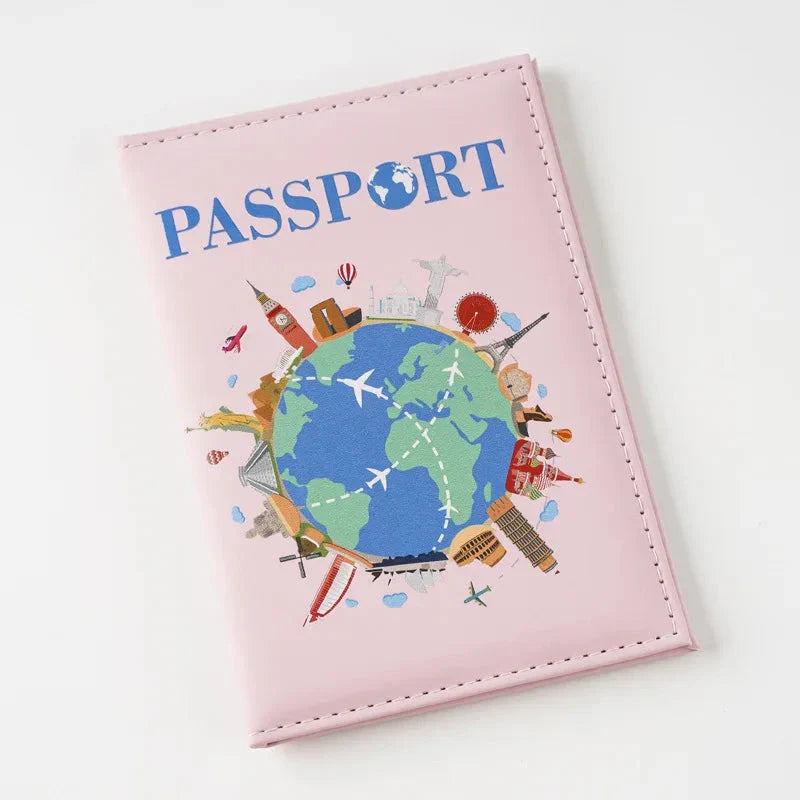 Détail des coutures robustes de l'étui passeport