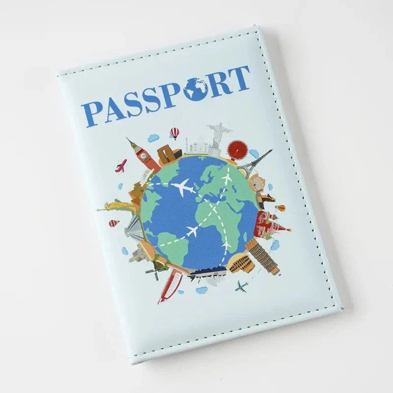 Étui passeport avec design inspirant pour globe-trotteurs