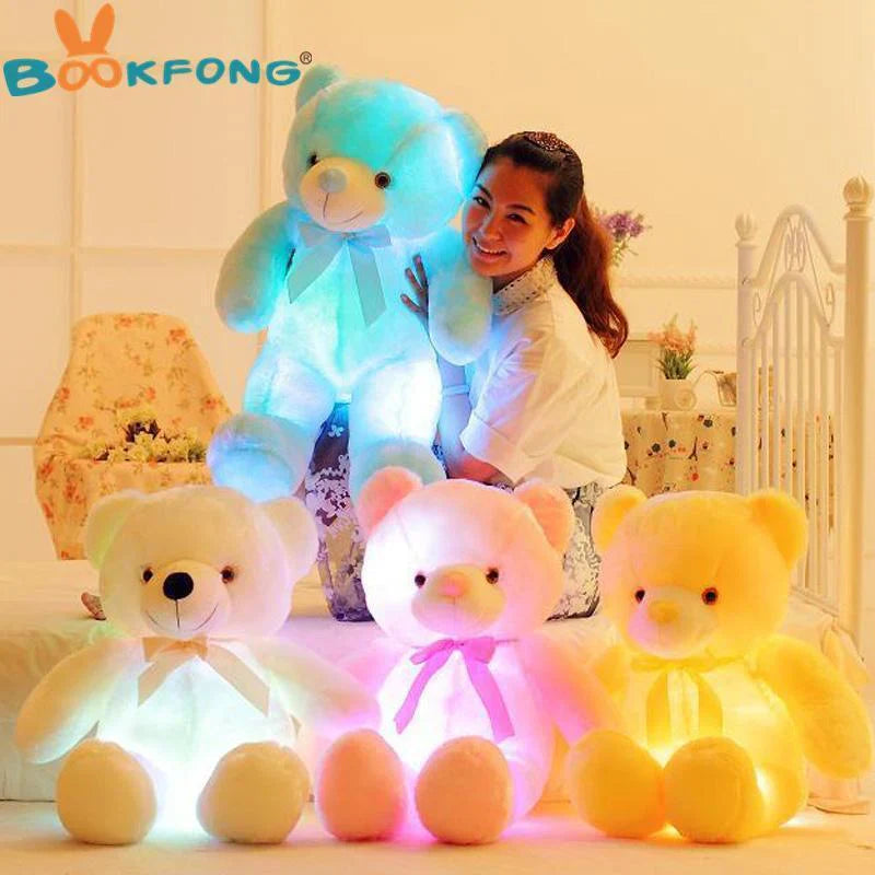 Gros plan sur la texture douce de l'ours lumineux