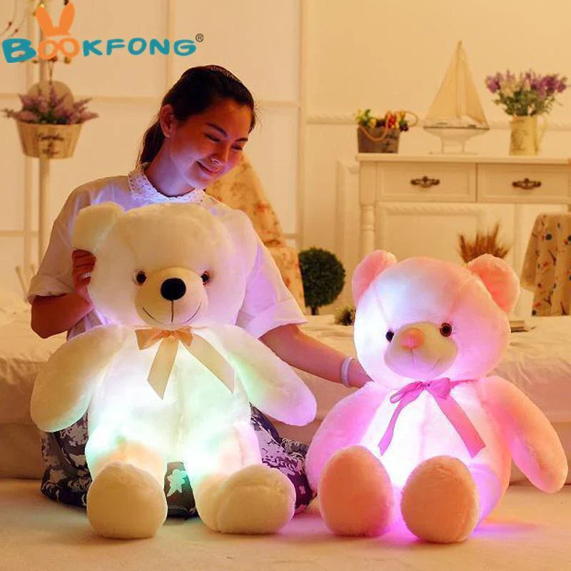 Ours en peluche lumineux avec LED allumées dans le noir