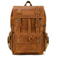 Sac à Dos Cuir Homme Vintage grand sac dos cuir vue de détail