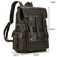 Sac à Dos Cuir Homme Vintage grand sac dos cuir vue latérale vue 30