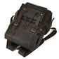 Sac à Dos Cuir Homme Vintage grand sac dos cuir vue du matériau vue 16
