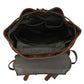 Sac à Dos Cuir Homme Vintage grand sac dos cuir vue latérale vue 22