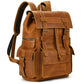 Sac à Dos Cuir Homme Vintage grand sac dos cuir vue du matériau vue 40