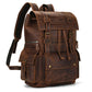 Sac à Dos Cuir Homme Vintage grand sac dos cuir vue de face vue 39