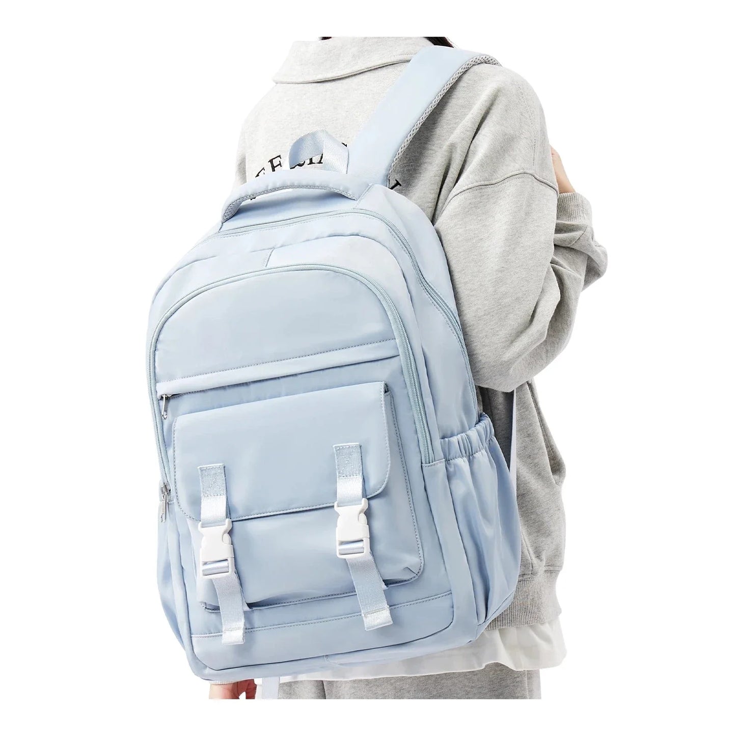 Sac à dos bleu pour ordinateur portable, design moderne