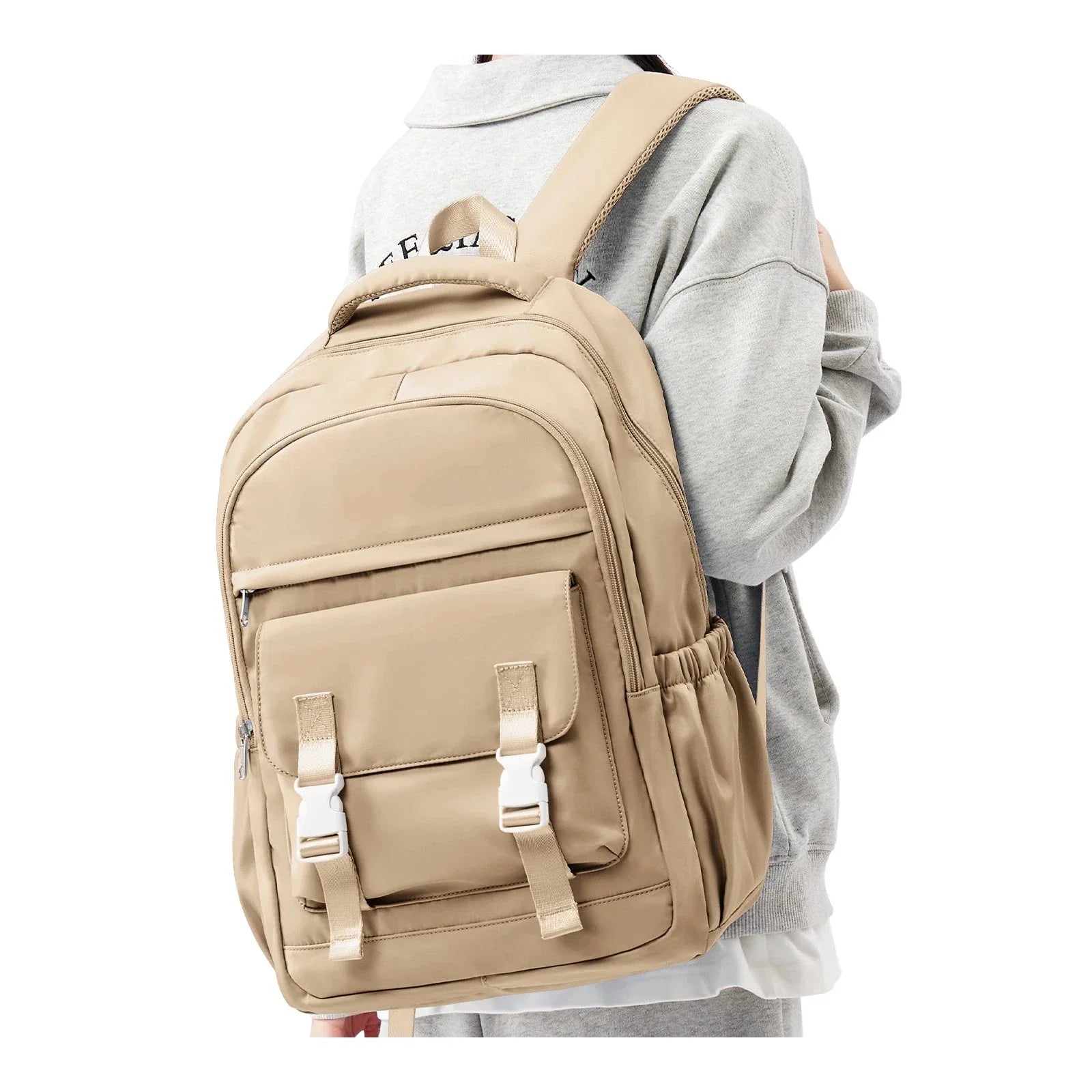 Sac à dos camel élégant avec poches de rangement