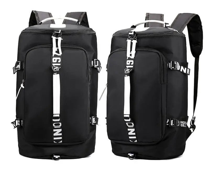 Sac à dos noir élégant avec design minimaliste