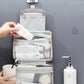 Trousse de toilette suspendue avec compartiments visibles