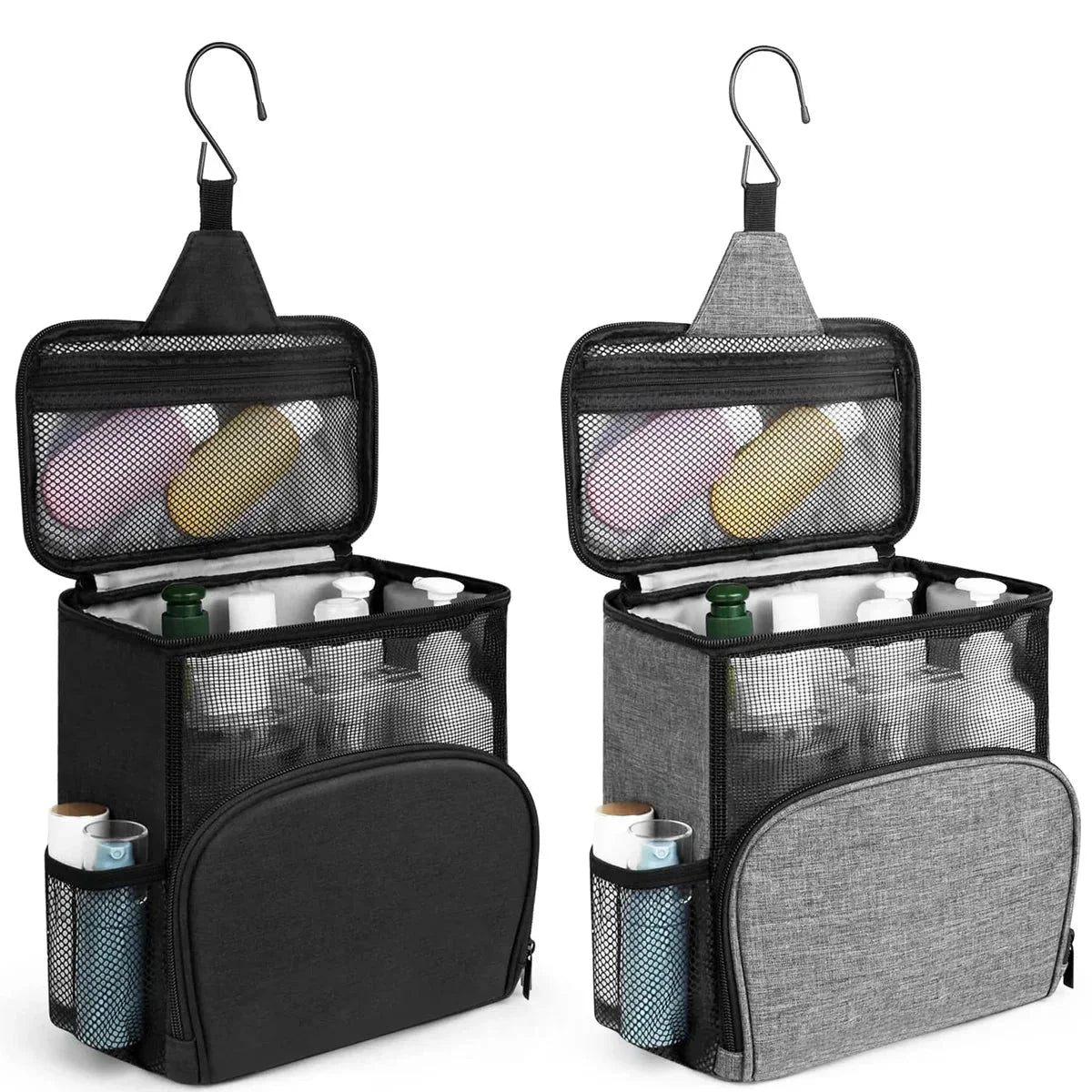 Trousse de toilette en polyester, vue de dessus