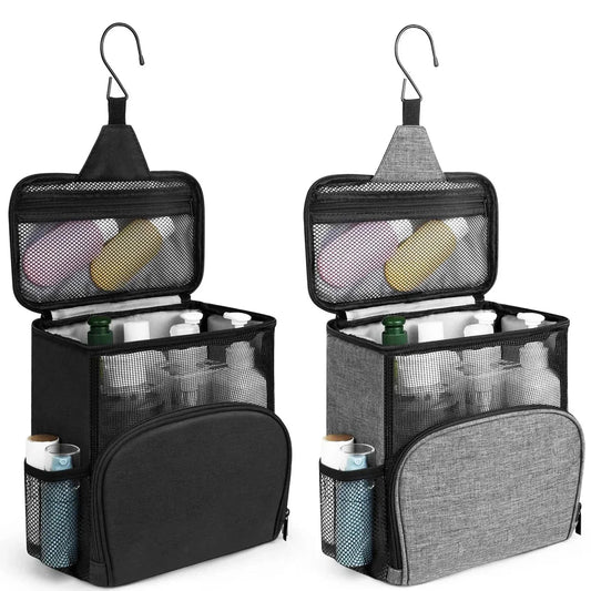 Trousse de toilette en polyester, vue de dessus