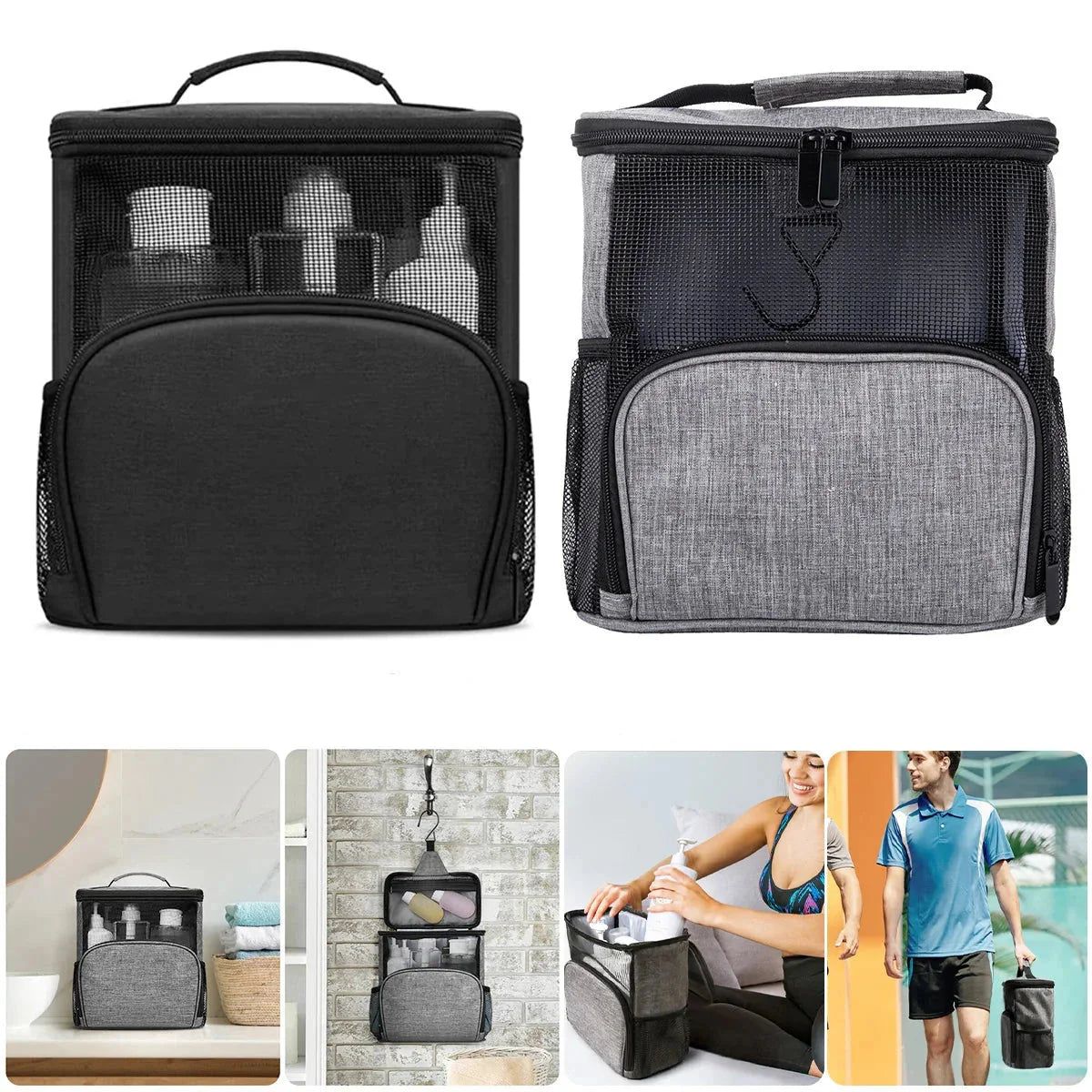 Trousse de toilette fermée, design élégant et robuste