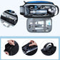 Trousse de toilette ouverte montrant les compartiments