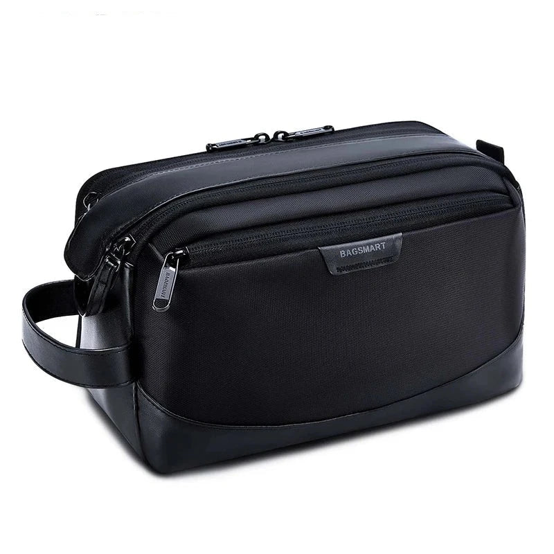 Vue latérale de la trousse avec poignée de transport