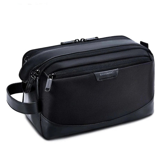 Vue latérale de la trousse avec poignée de transport