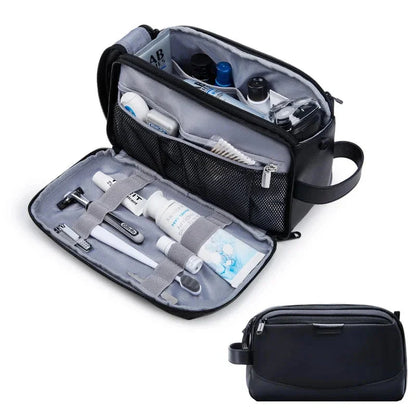 Trousse de toilette noire imperméable pour homme