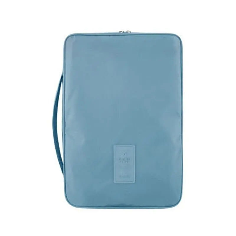 Version turquoise de la housse, idéale pour les voyages