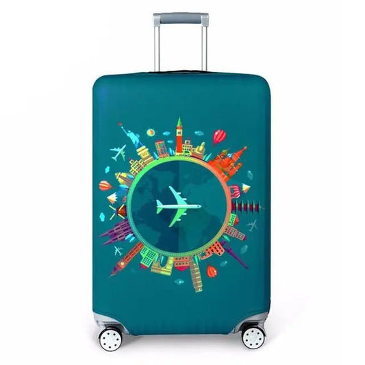 Détail du tissu polyester de la housse de protection valise