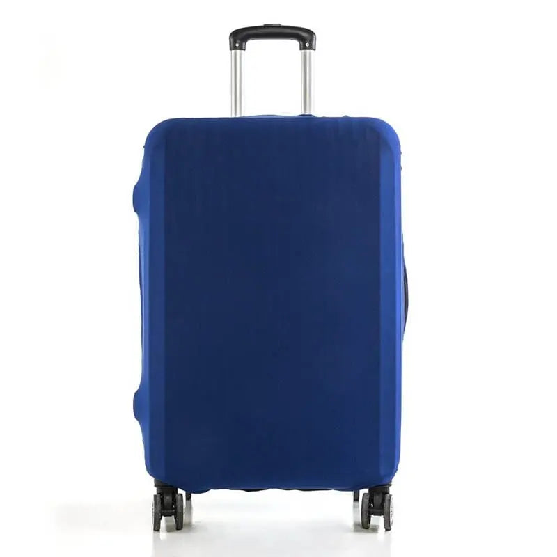 Housse de valise bleue, taille S, sur une valise