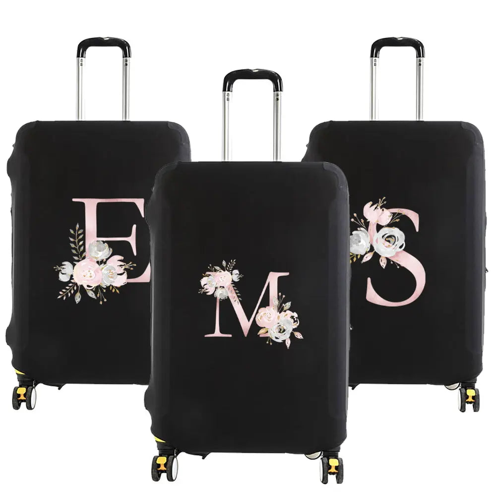 Housse Valise Personnalisée Fleurs Roses housse valise brpink flowers présentation du produit