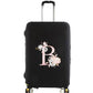 Housse Valise Personnalisée Fleurs Roses housse valise brpink flowers vue latérale