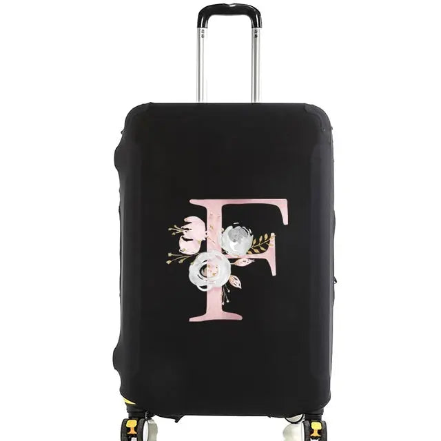 Housse Valise Personnalisée Fleurs Roses housse valise brpink flowers vue d'ensemble